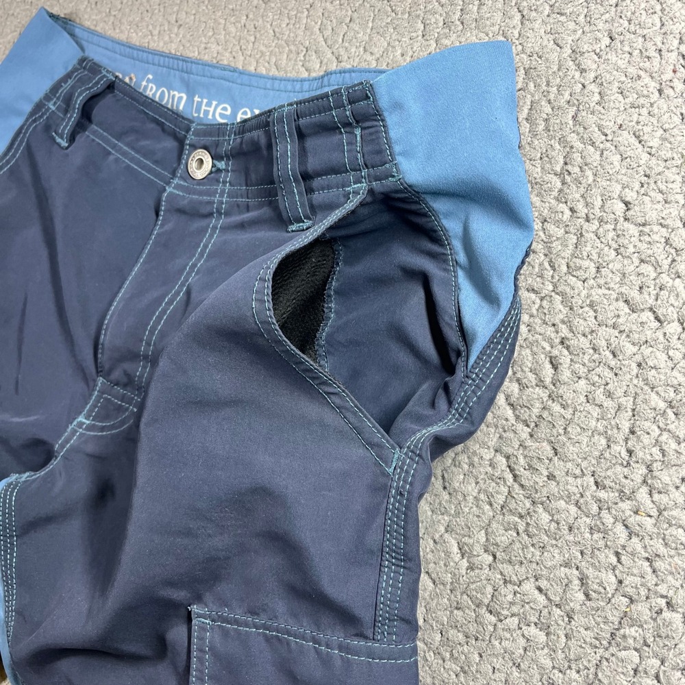 Prana Mens Cargo Board Shorts Navy Blue Outdoor Hiking Swimming Size 30 - Picture 3 of 10